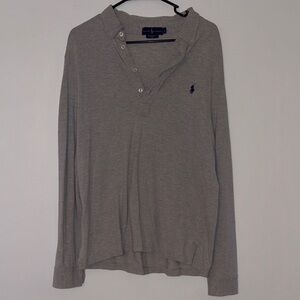 Polo by Ralph Lauren Gray Long Sleeve Shirt